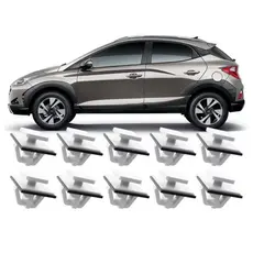 Grampo Presilha Moldura Paralama Friso Lateral Hb20x Creta 10 Pçs