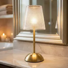 Luminária De Mesa Gotas De Chuva Cristal Decorativo