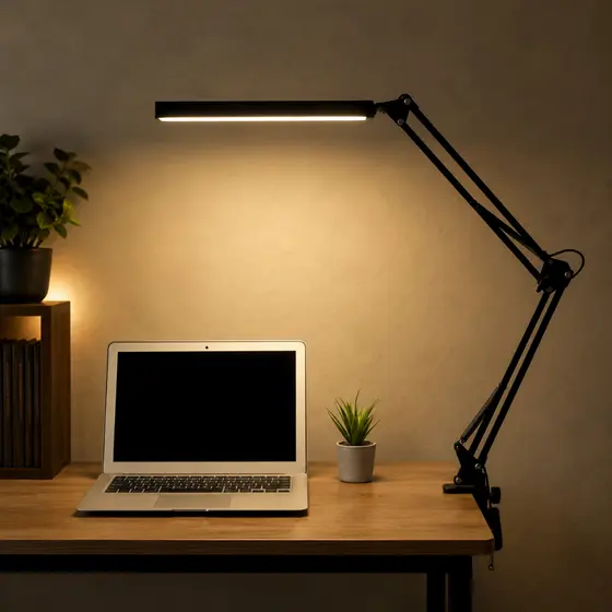 Luminária Garra Articulada De Mesa Abajur Led Articulável