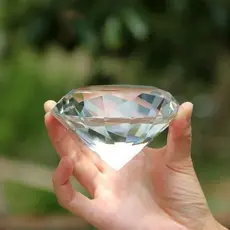 Joia Diamante De Cristal Foto Unha Gel Pedra Cor Transparente 8cm