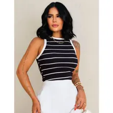 Camiseta regata listras ribana