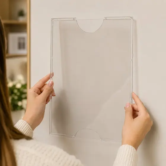 Quadro de Avisos Rígido A4 com Fita Dupla Face