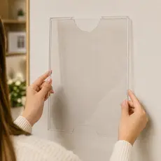Quadro de Avisos Rígido A4 com Fita Dupla Face