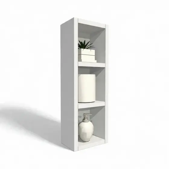 Nicho Decorativo Minimalista Em Mdf Banheiro e quarto Branco