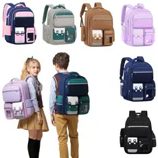 Mochila Infantil menino e menina, escolar com grande capaciade, super reforçada e ortopédica