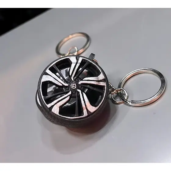 Chaveirinho Personalizado Replica de Roda c/ Pneu