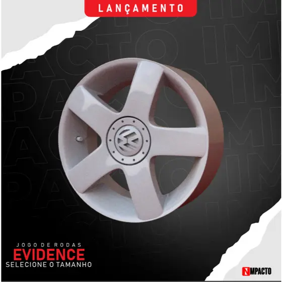 Jogo de Rodas VOLKSWAGEN EVIDENCE para Miniaturas