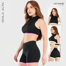 Conjunto Academia Feminino Fitness Gola Alta