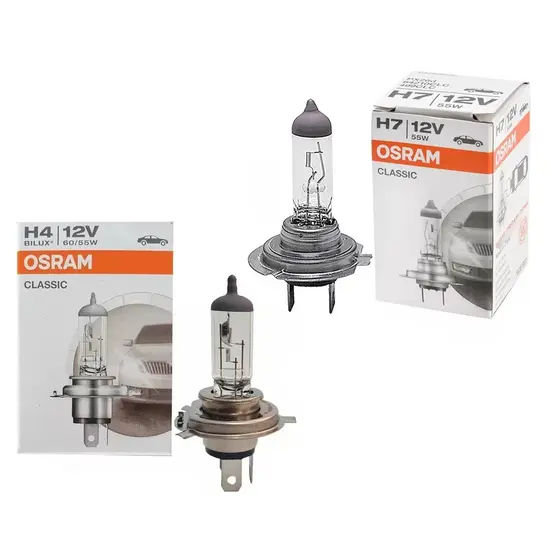 Lâmpada Farol H4 H7 Osram Classic 12v Original
