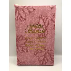 Bíblia Sagrada Tamanho Grande com Harpa Palavras de Jesus em Vermelho Zíper Capa Folha Rosa