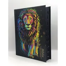 Bíblia Sagrada Tamanho Médio Com Harpa Revista e Corrigida Capa Dura Leão Inteiro Pintura