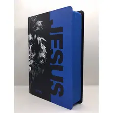 Bíblia Sagrada Tamanho Grande NVI Capa Dura Jesus Azul