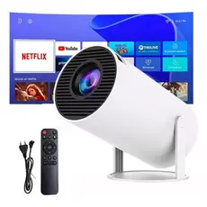 Projetor HY 300 4K HD 150 Polegadas Celular, Tv B0x, Xbox, PS, Pc, Wifi e Bluetooth Bivolt