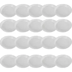 20 Bases Pratos De Plástico Para Vaso Tamanho M Pozzani