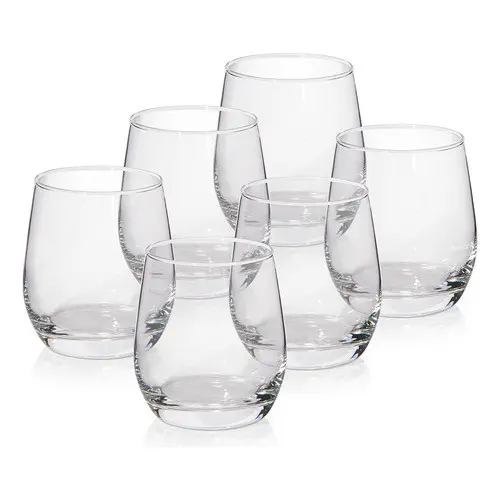 Jogo De Copos Para Whisky Em Vidro 340ml 6 Peças Gourmet Mix