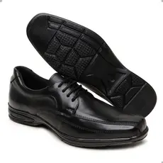 Sapato Social Masculino em Couro Legítimo Estilo e Conforto Ortopedico Mocassim Oxford Clássico