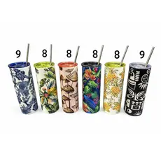 Copo Térmico 700ml a Vácuo Tampa com canudo Café bebidas geladas quentes inox