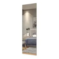 Espelho em vidro 20cm x 50cm com dupla face p/ Decoração Sala Banheiro Casa Lavabo Loja e Porta de Guarda-roupa