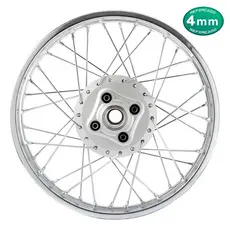 Roda Traseira Completa Montada Alinhada Honda Titan 125 00/04 - Fan 125 05/08 - Aro Cromado Raio 4mm