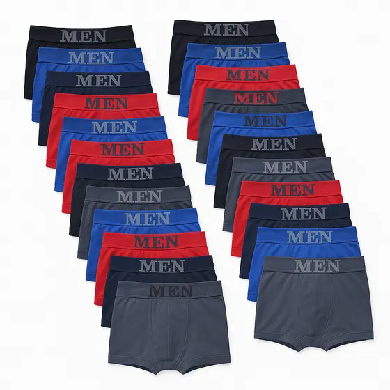 Kit 10 ou 24 Cuecas Boxer Masculina de Microfibra Cueca MEN de Microfibra Confortável Cueca Box