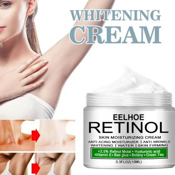 EELHOE Original Creme Branqueador Com Retinol Facial Axilas Joelho Pernas 50ml