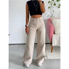 Calça Jeans Feminina Wide Leg Pantalona Moda Feminina Lançamento
