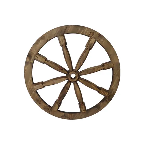 Roda de Carroça Rústica Madeira Pinus Decorativa 58cm/45cm Decoração Casa Festa