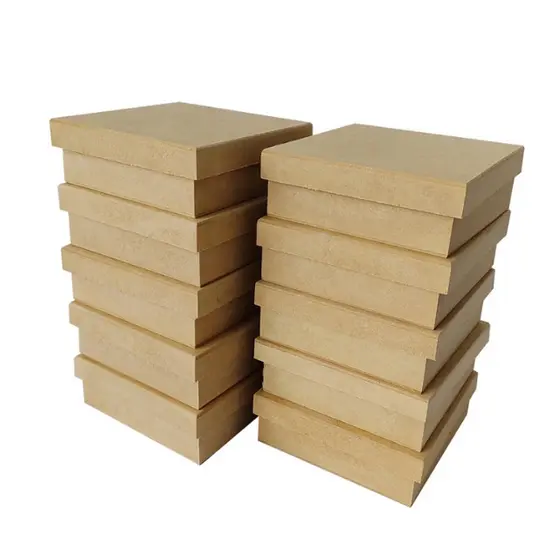 Kit 10 Caixas Madeira MDF Cru Para Doces Decoração Lembrancinha Festas 10x10x5