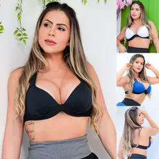 Top Bojo Reforçado Alta Sustentação Fitness Saída de Praia Academia Confortável Fresquinho Promoção