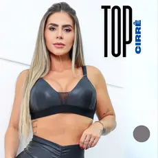 Top Fitness Feminino Corrida Treinos Cirrê Brilhoso Alcinhas Bojo Removível Academia Pronta Entrega