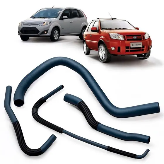 Kit 4 Mangueiras Agua Fiesta Ecosport Zetec Rocam Flex