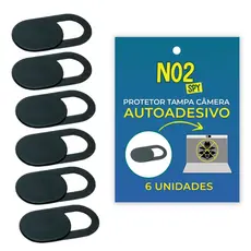 Tampa Câmera Celular Webcam Cover Kit 6 Unidades NO2SPY Ultrafino Autoadesivo Proteção Privacidade