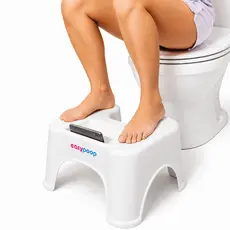 Banquinho Cócoras Vaso Sanitário Apoio Pés Easypoop Suporte Celular Antiderrapante Banco Fisiológico Postura Evacuação