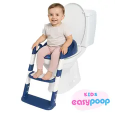 Assento Redutor Infantil Easypoop Kids Troninho com Escada Desfralde Bebê Apoio Vaso Sanitário Antiderrapante Regulável