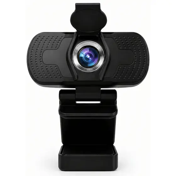 Câmera Webcam Pro Full Hd Microfone Embutido Anti Ruido Videoconferência Tampa Privacidade USB Plug Play Streaming