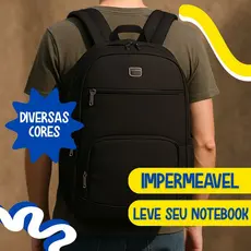 Mochila Bolsa Masculina Feminina Notebook Escolar Executiva Impermeável Resistente Alta Qualidade