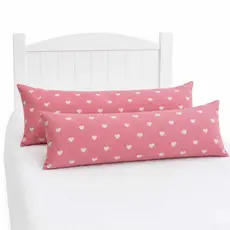 Kit 2 Travesseiro de Corpo Xuxinho 85x25 Super Macio Enchimento Silicone Luxo Casa Quarto Decoração