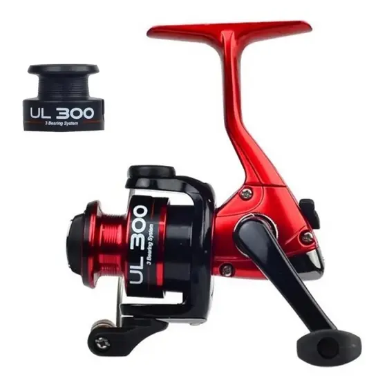 MOLINETE DE PESCA MICRO MARINE SPORTS ULTRA LIGHT UL 300 COM CARRETEL EXTRA