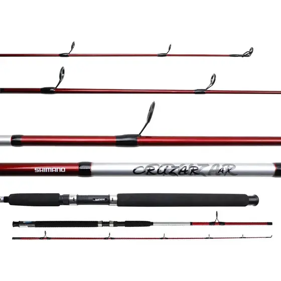 VARA PARA MOLINETE SHIMANO CRUZAR RED 6,0" (1,84M) 8-16LB - 2 PARTES