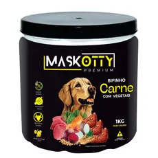 Bifinho Maskotty Petisco para cachorro Carne com Vegetais 1Kg