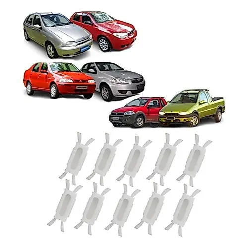 Grampos Presilhas Calha da Porta Borracha Porta Fiat Renault Palio Siena Strada Clio Megane Scenic