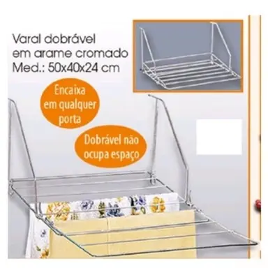 Varal Dobrável para Porta
