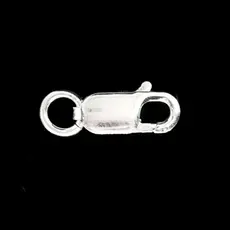 Fecho De Prata 925 Mosquetão Tamanho 16mm C/argola