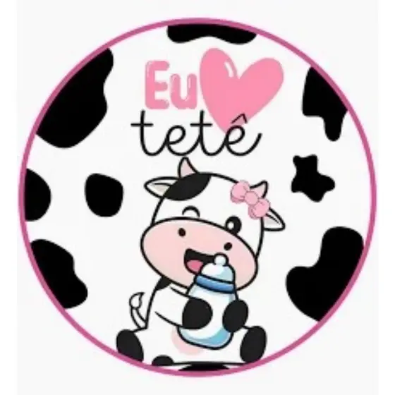 Capa Mini Painel 50x50 Personalizado para Decoração de Festa - EU AMO TETE MODELO 1