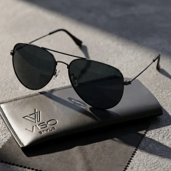 Óculos de Sol Aviador Escuro Premium Polarizado Classico Tendencia Piloto uv400 Masculino Feminino
