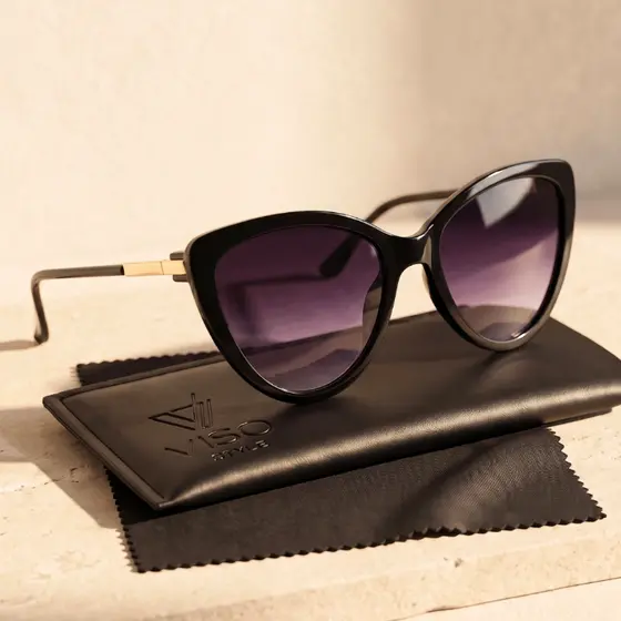 Óculos de Sol Gatinho Escuro Premium Classico Tendencia Moda Retro Blogueira Elegante uv400 Feminino