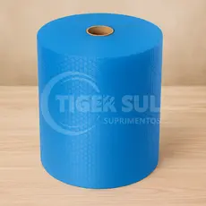 Bolha Reforçada Azul 60cm x 100m + Brinde – 35 Micras | Proteja Embalagens e Produtos