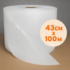 Plástico Bolha 43cm x 100m – Alta Proteção com 25 Micras | Embalagem Segura p/ E-commerce