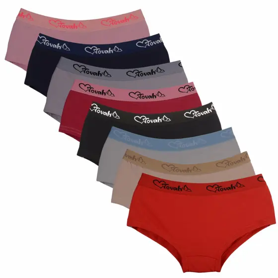 Kit com 10 Calcinha Boxer Cueca Feminina Algodão