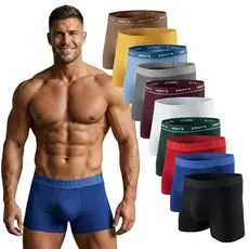 Kit de 5 Cuecas Boxer Masculina ALGODÃO Conforto